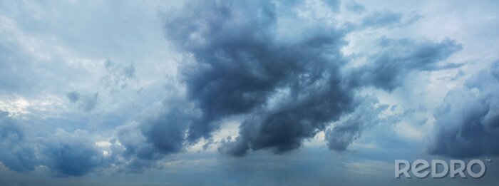 Fotobehang Donkerblauwe regenwolken