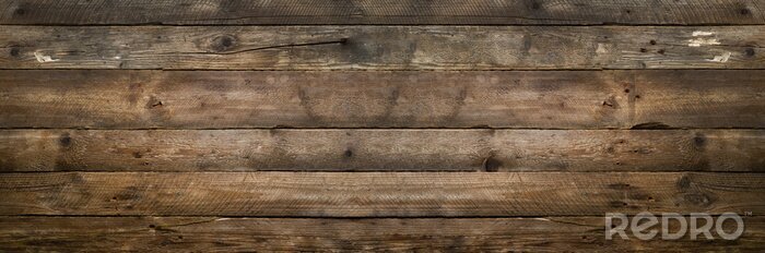 Fotobehang Donkere houten planken textuur