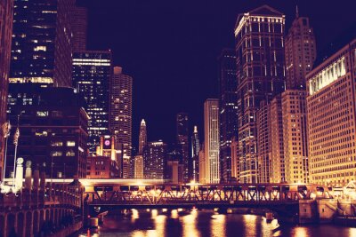 Fotobehang Downtown Chicago