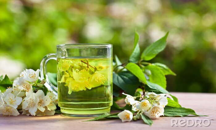 Fotobehang Drank van jasmijn