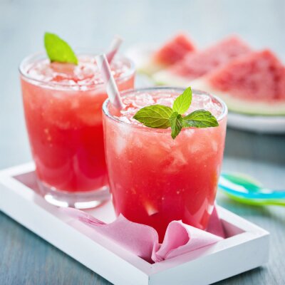 Fotobehang Drankje met watermeloen