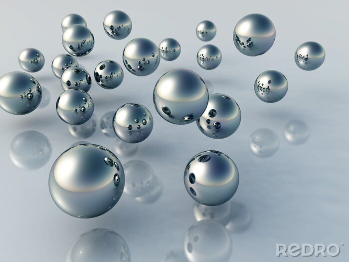 Fotobehang Driedimensionale 3D-ballen