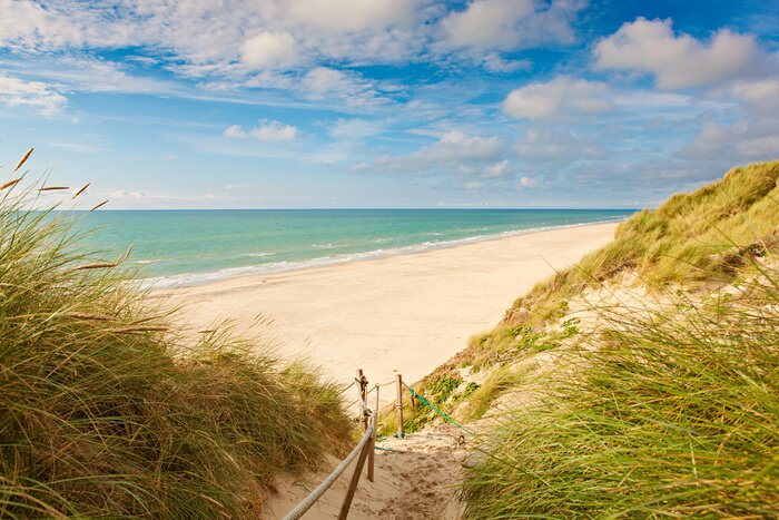 Fotobehang Duinen, strand en de zee