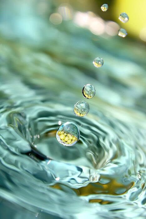 Fotobehang Dynamisch effect op het water