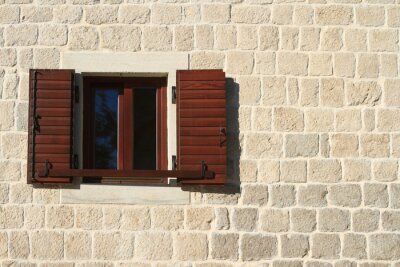 Fotobehang Een drie verdiepingen tellend modern huis in Montenegro