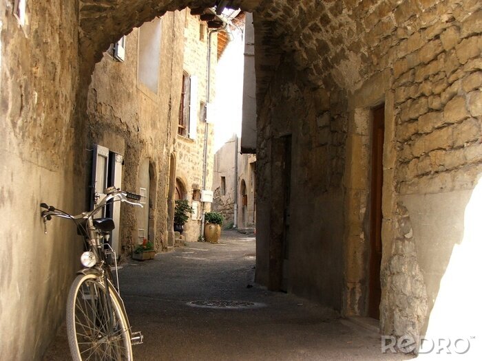 Fotobehang een fiets in frankrijk