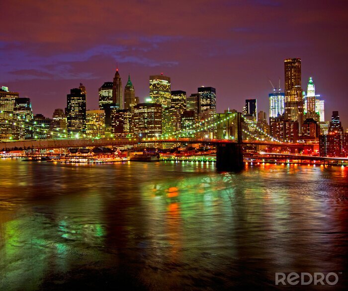 Fotobehang Een nacht in Brooklyn