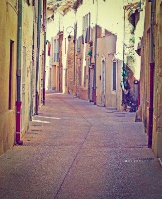 Een oude rustige straat