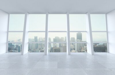 Fotobehang Een raam in de stad