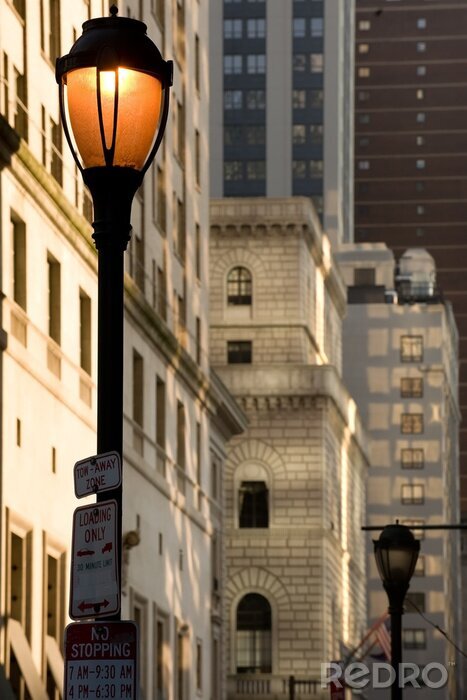 Fotobehang Een retro lantaarn in Philadelphia