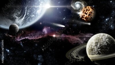 Fotobehang Een verafgelegen sterrenstelsel