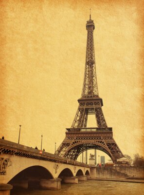 Eiffeltoren sepia retro