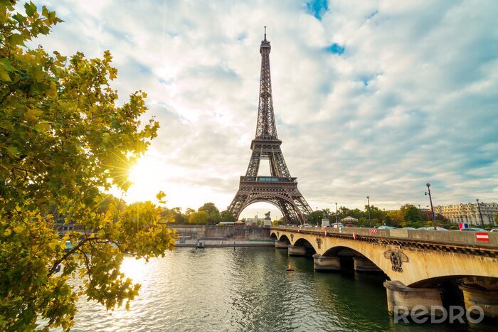 Fotobehang Eiffelturm in Parijs