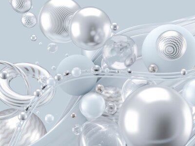 Fotobehang Elegante abstracte ballen