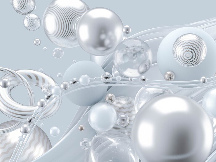 Fotobehang Elegante abstracte ballen