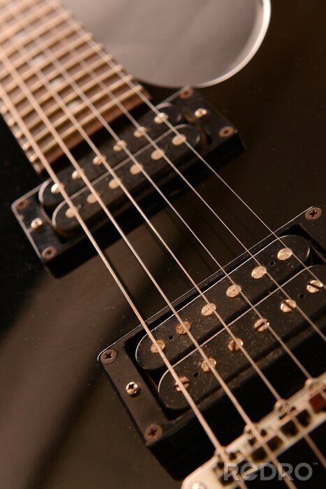 Fotobehang Elektrische gitaar, close-up