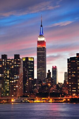 Empire State Building bij nacht