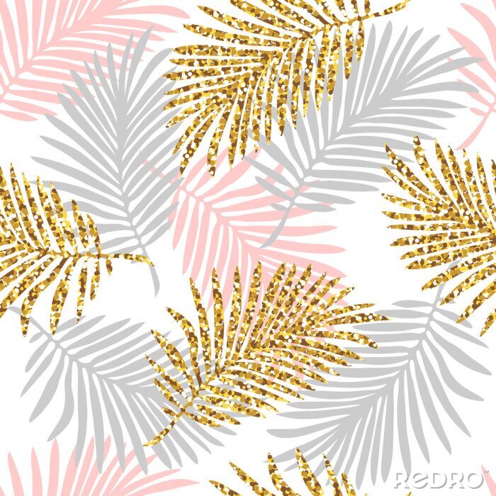 Fotobehang Exotisch bladpatroon