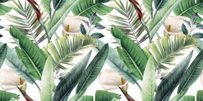 Behang Exotische vegetatie