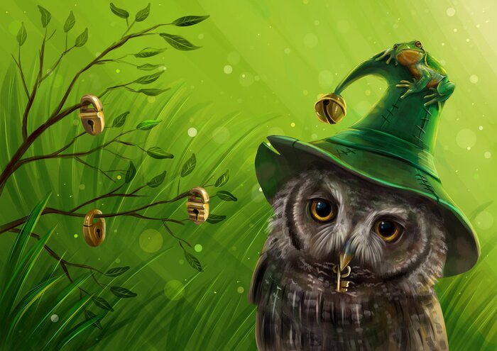 Fotobehang Fantastische uilenvogel