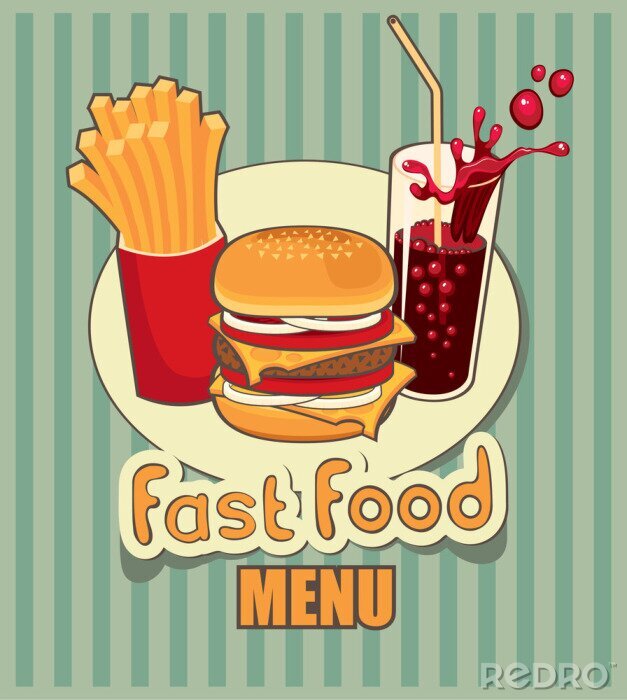 Fotobehang Fast food