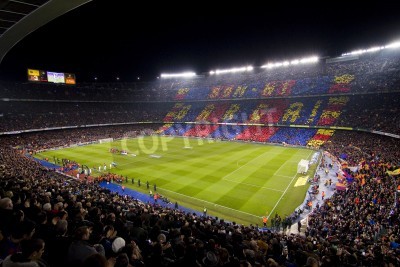 Fotobehang FC Barcelona-wedstrijd