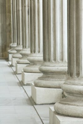 Fotobehang Federal Courthouse Vertegenwoordigen van Wet en Orde Tijdens de Dag