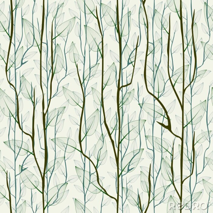 Fotobehang Fijne berkentakjes