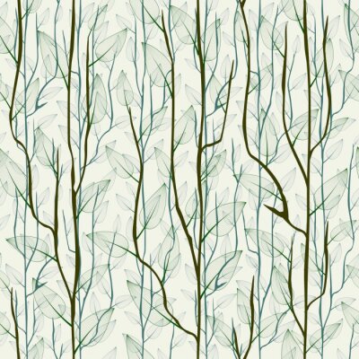 Behang Fijne berkentakjes