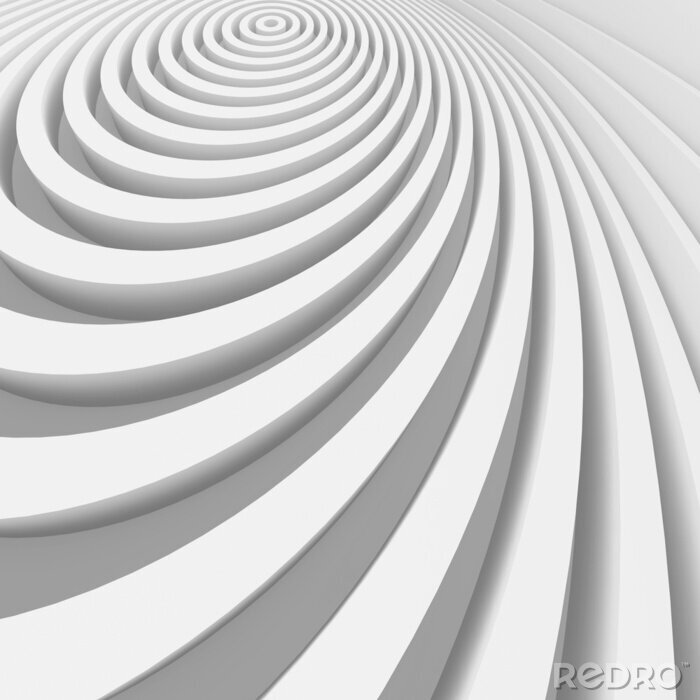 Fotobehang Fijne driedimensionale spiraal