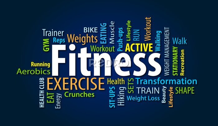 Fotobehang Fitnessgerelateerde bijschriften