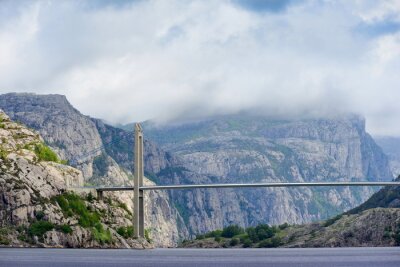 Fotobehang Fjordbrücke