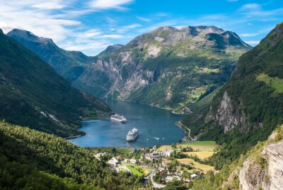 Fotobehang Fjorden van Noorwegen