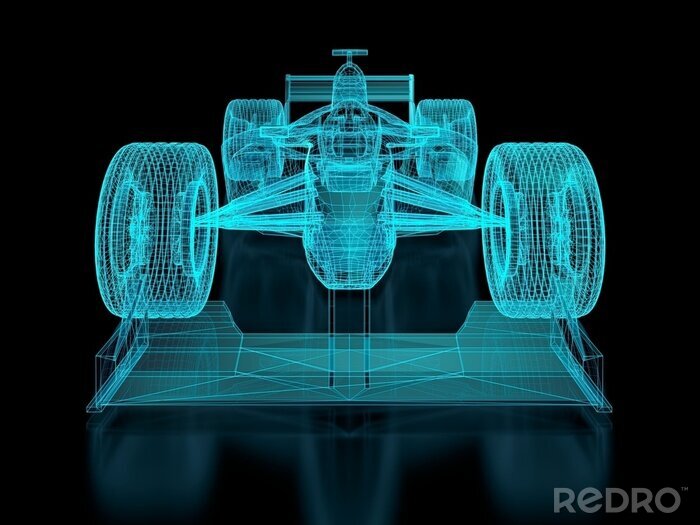 Fotobehang Formula One Mesh