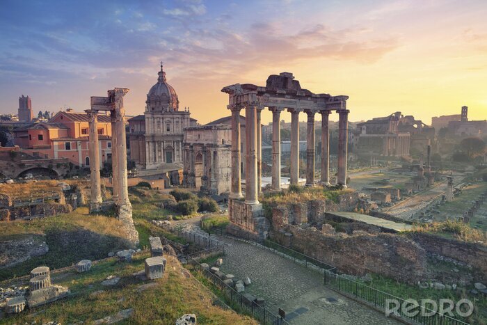 Fotobehang Forum Romanum in Rome