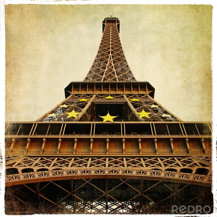 Fotobehang Foto van architectuur in retrostijl