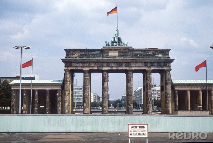 Fotobehang Foto van Berlijn in 1980