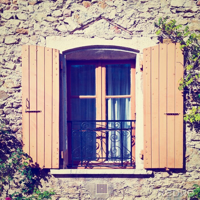 Fotobehang Franse Window