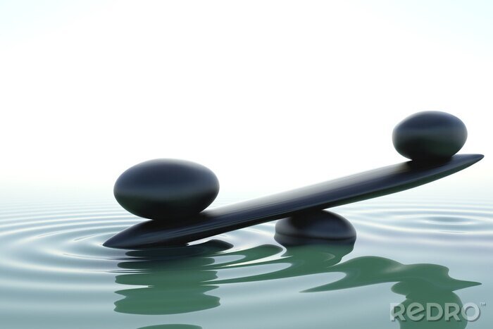 Fotobehang Frontale zen balace