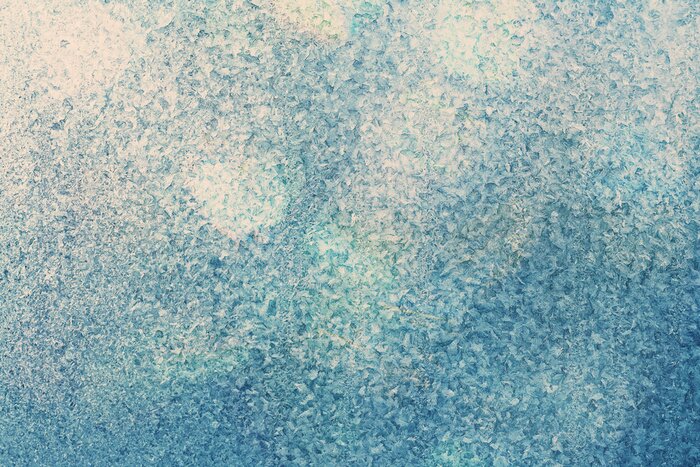 Fotobehang Frosty patroon op het glas