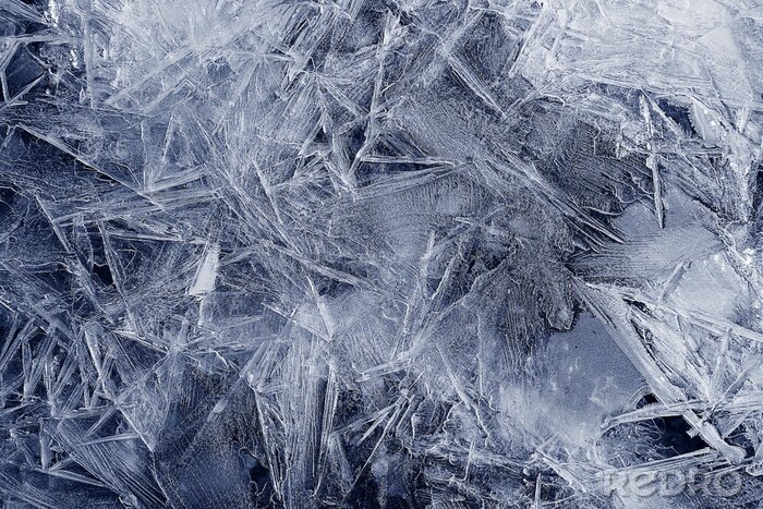 Fotobehang Frosty textuur op glas