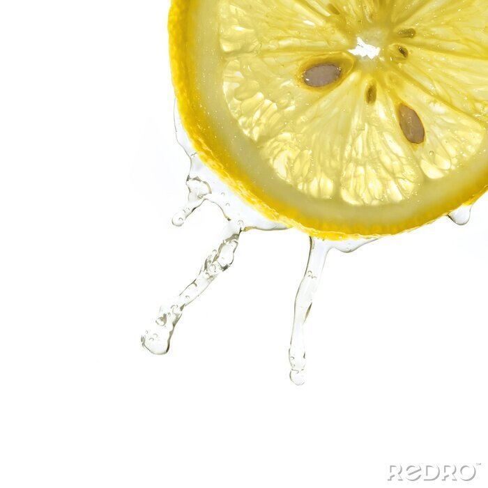 Fotobehang Fruit citroen met pitten
