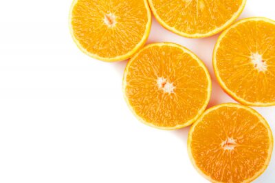 Fotobehang Fruit mandarijnen in schijfjes
