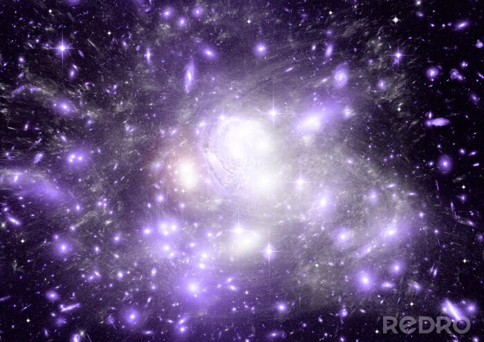 Fotobehang Galactisch stelsel in de ruimte
