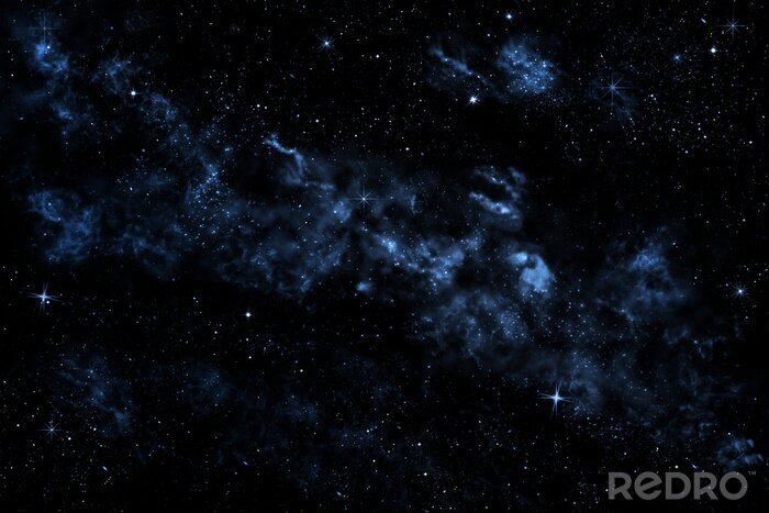 Fotobehang Galaxy in de donkere ruimte
