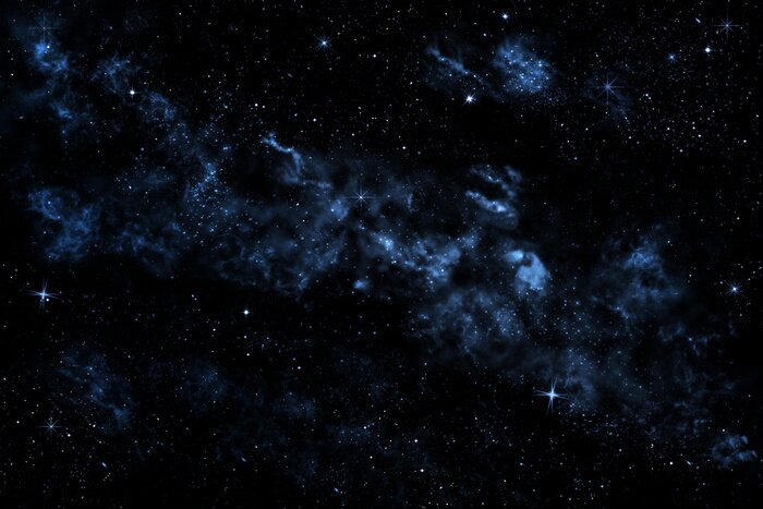 Fotobehang Galaxy in de donkere ruimte