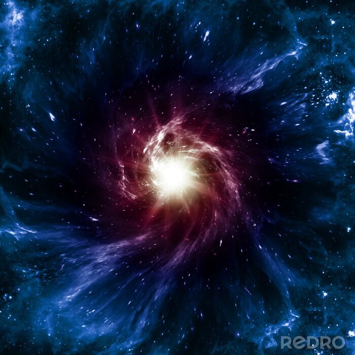 Fotobehang Galaxy in het centrum