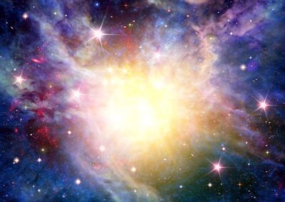 Fotobehang Galaxy met sterrenbeelden