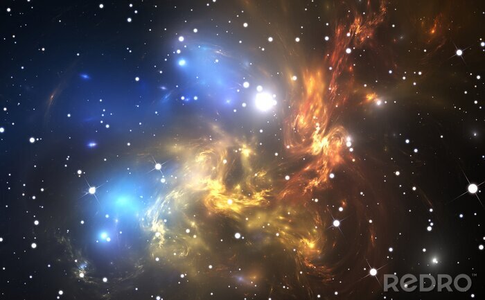 Fotobehang Galaxy met veel sterren