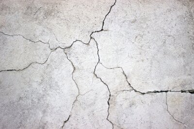 Fotobehang Gebarsten grijs beton